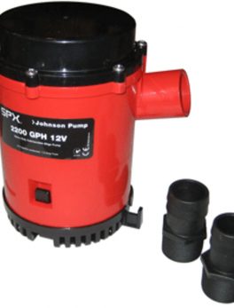 Johnson Pump 2200 GPH Bilge Pump 1-1/8" Hose 12V Threaded Port