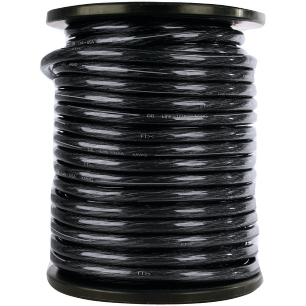 DB Link STGW4BK100Z Elite Superflex Soft-Touch Power Wire (4 Gauge, Black, 100 Feet)