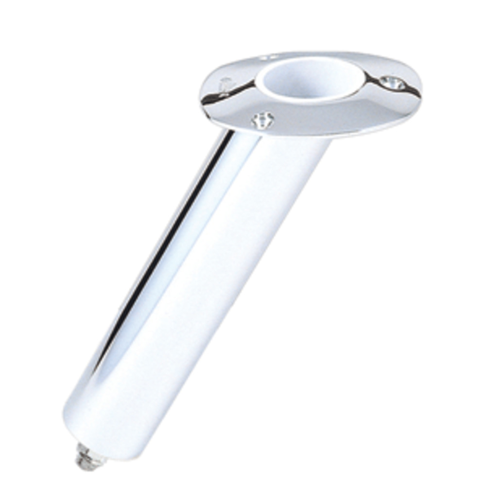 Lee's 30 and #176; Stainless Steel Swivel Base Flush Mount Rod Holder 2.25" OD X 10.5" Tube