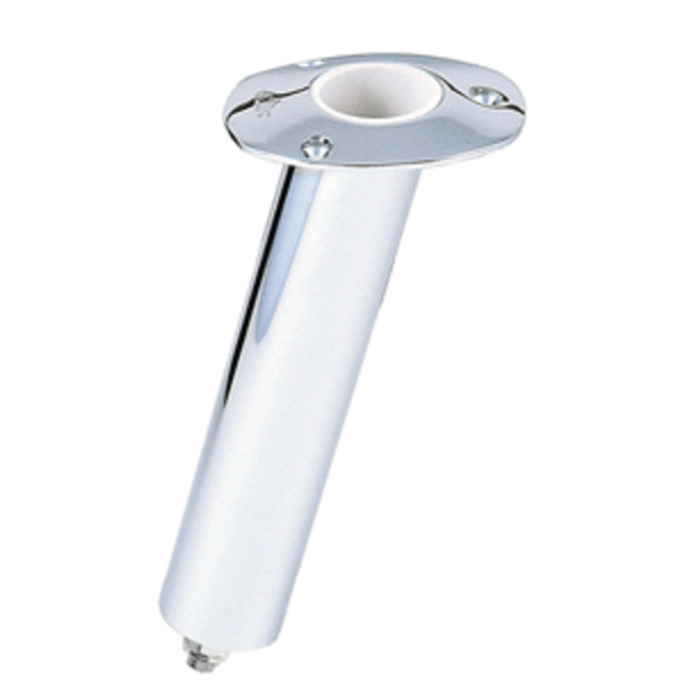 Lee's 15 and #176; Stainless Steel Swivel Base Flush Mount Rod Holder 2.25" OD X 10.5" Tube