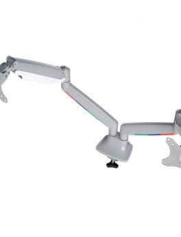 Kensington SmartFit Mounting Arm for Monitor - Silver Gray - 2 Monitor(s) Supported32 Screen Support - 39.60 lb Load Capacity