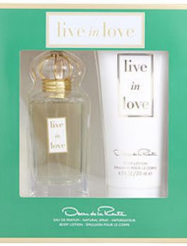 Oscar De La Renta Live In Love Eau De Parfum Spray 3.4 Oz and Body Lotion 6.7 Oz For Women