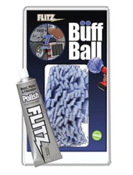 Flitz Buff Ball - Extra Large 7" - White w/1.76oz Tube Flitz Polish