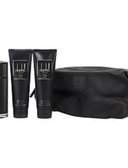 Dunhill Icon Elite Eau De Parfum Spray 3.4 Oz and Aftershave Balm 3 Oz and Shower Gel 3 Oz and Pouch For Men