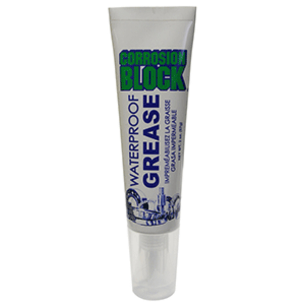 Corrosion Block High Performance Waterproof Grease - 2oz Tube - Non-Hazmat, Non-Flammable and amp; Non-Toxic *Case of 24*