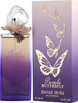 Hanae Mori Purple Butterfly Eau De Parfum Spray 3.4 Oz For Women