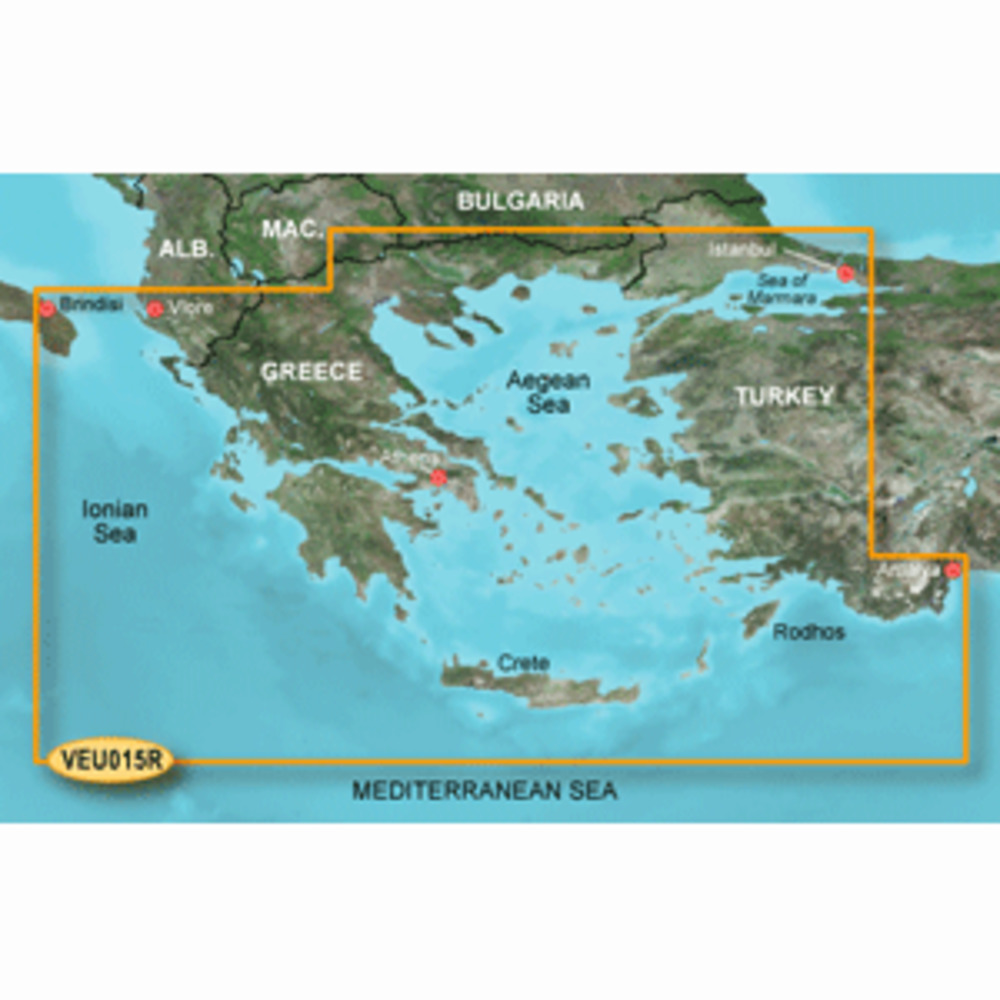 Garmin BlueChart g3 Vision HD - VEU015R - Aegean Sea and amp; Sea of Marmara - microSD/SD
