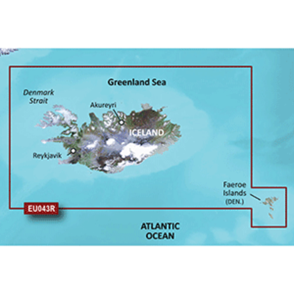 Garmin BlueChart g3 Vision HD - VEU043R - Iceland and amp; Faeroe Islands - microSD/SD