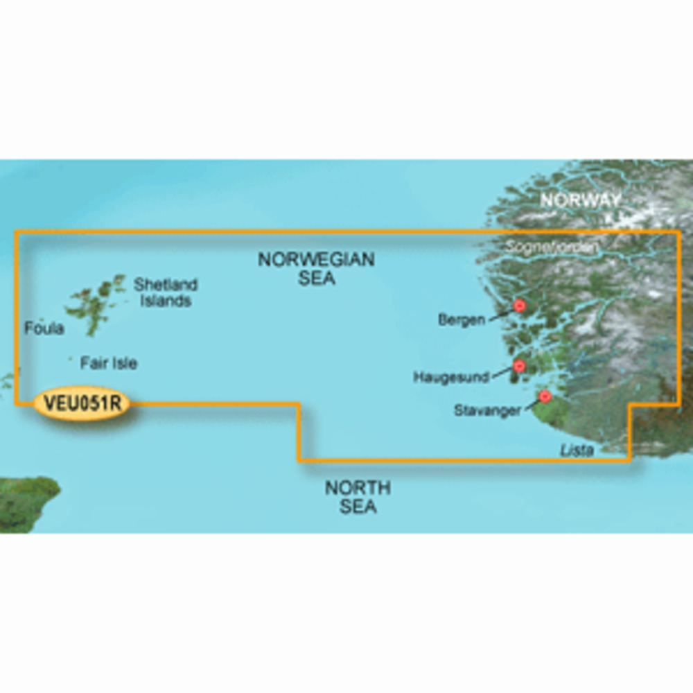 Garmin BlueChart g3 Vision HD - VEU051R - Lista - Sognefjorden - microSD/SD