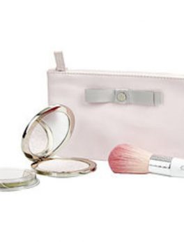 Guerlain Meteorites Voyage (exceptional Compacted Pearls Of Powder Refillable # 01 Mythic and Refill and Brush and Pouch)--4pcs For Women