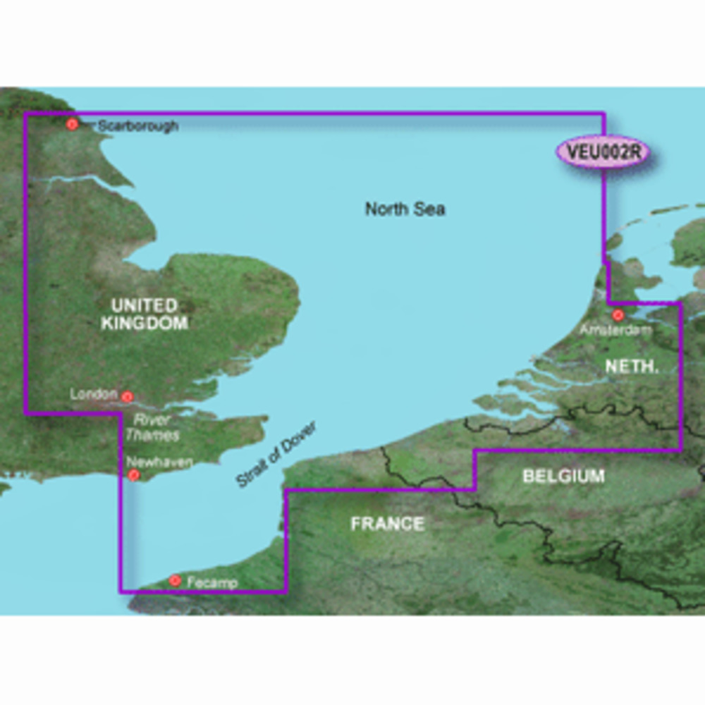 Garmin BlueChart g3 Vision HD - VEU002R - Dover to Amsterdam and amp; England Southeast - microSD/SD