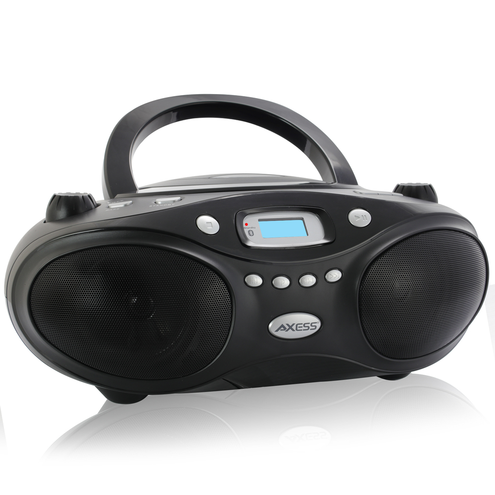 Portable Thunder Blast Boombox AM/FM/CD in black