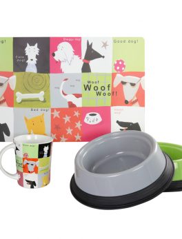 Gibson Home Doggy Chow 4-Piece Pet Combo Set