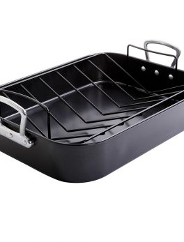 Gibson Home Broxton 2 Piece Turkey Roaster and amp; V-Rack