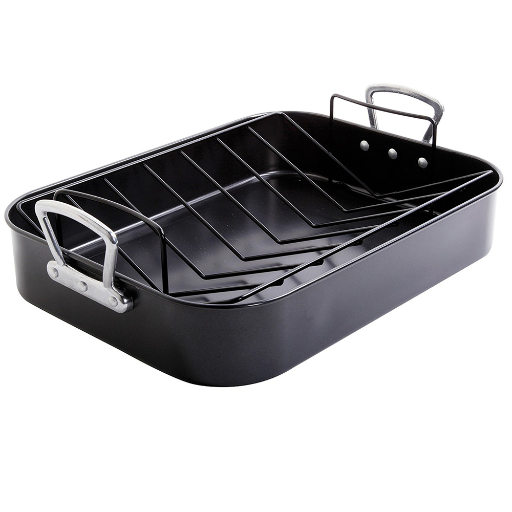 Gibson Home Broxton 2 Piece Turkey Roaster and amp; V-Rack
