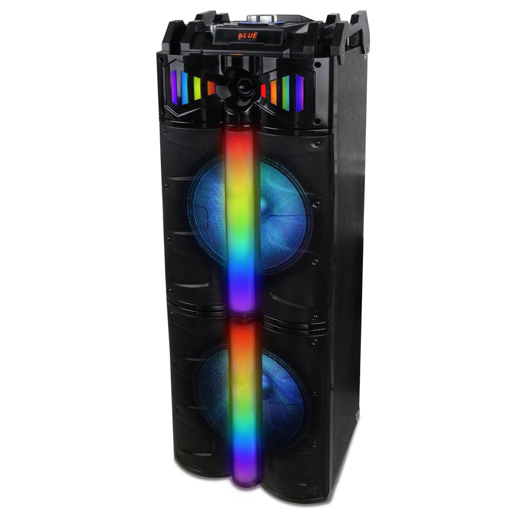 Naxa Dual 12 and rdquo; Bluetooth DJ Speaker with FM Radio