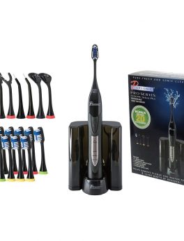 Pursonic Black Rechargeable Electric Toothbrush with Bonus Value Pack