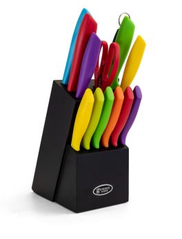 Gibson Home Color Vibes 14 Piece Cutlery Knife Set