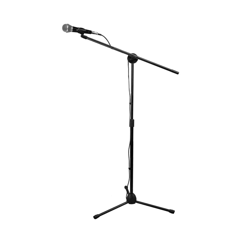 Technical Pro Microphone Starter Tripod Package with Carrying Bag XLR to XLR cable and 1/4-Inch Adapter