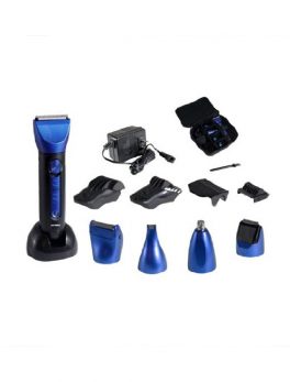 Optimus 15 Piece Wet/Dry Multi-Use Clipper and Trimmer, Blue/Black by Optimus