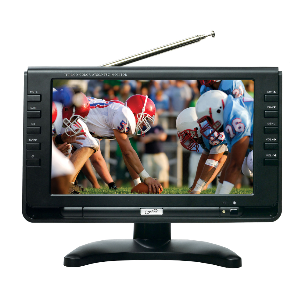 Supersonic 9 Inch Portable Rechargeable Digital LCD TV
