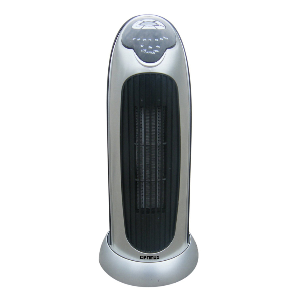 Optimus 17 in. Oscillating Tower Heater with Digital Temperature Readout