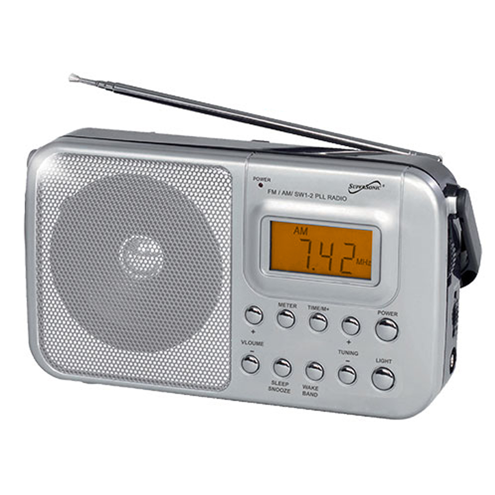 Supersonic Handheld Digital AM/FM Radio with Display