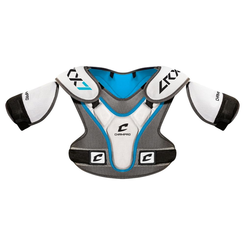 Champro LRX7 Lacrosse Shoulder Pad Grey Extra Small