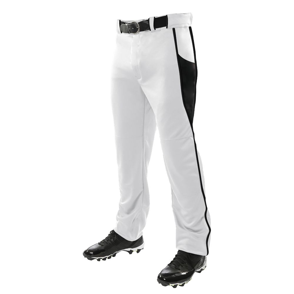 Champro Adult Triple Crown Baseball Pant White Black 2XL