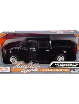 2019 Ford F-150 Limited Crew Cab Pickup Truck Black 1/24-1/27 Diecast Model Car by Motormax 79364bk