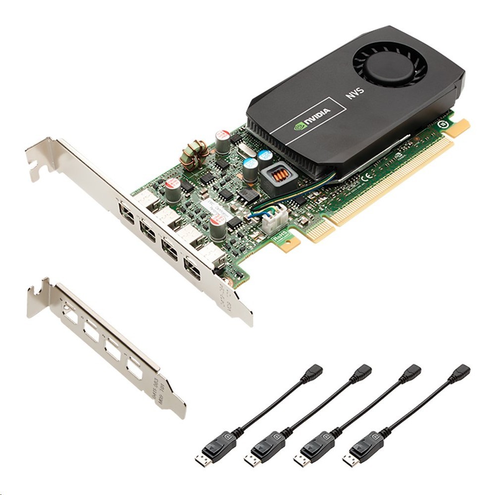 2GB HP NVS 510 DDR3 4x Mini Displayports PCI Express 2.0 x16 Graphic Card C2J98AT NVS510