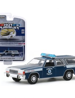 1983 Ford LTD Station Wagon Massachusetts Capitol Police Massachusetts (USA) Dark Blue Hot Pursuit Series 33 1/64 Diecast Model Car by Greenlight 42900A