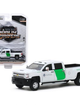 2018 Chevrolet Silverado 3500HD Dually Pickup Truck U.S. Customs and Border Protection Border Patrol White Dually Drivers Series 3 1/64 Diecast Model Car by Greenlight 46030B