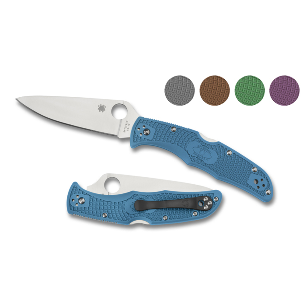 Spyderco Endura 4 Folder 3.75 in Plain Gray FRN Handle