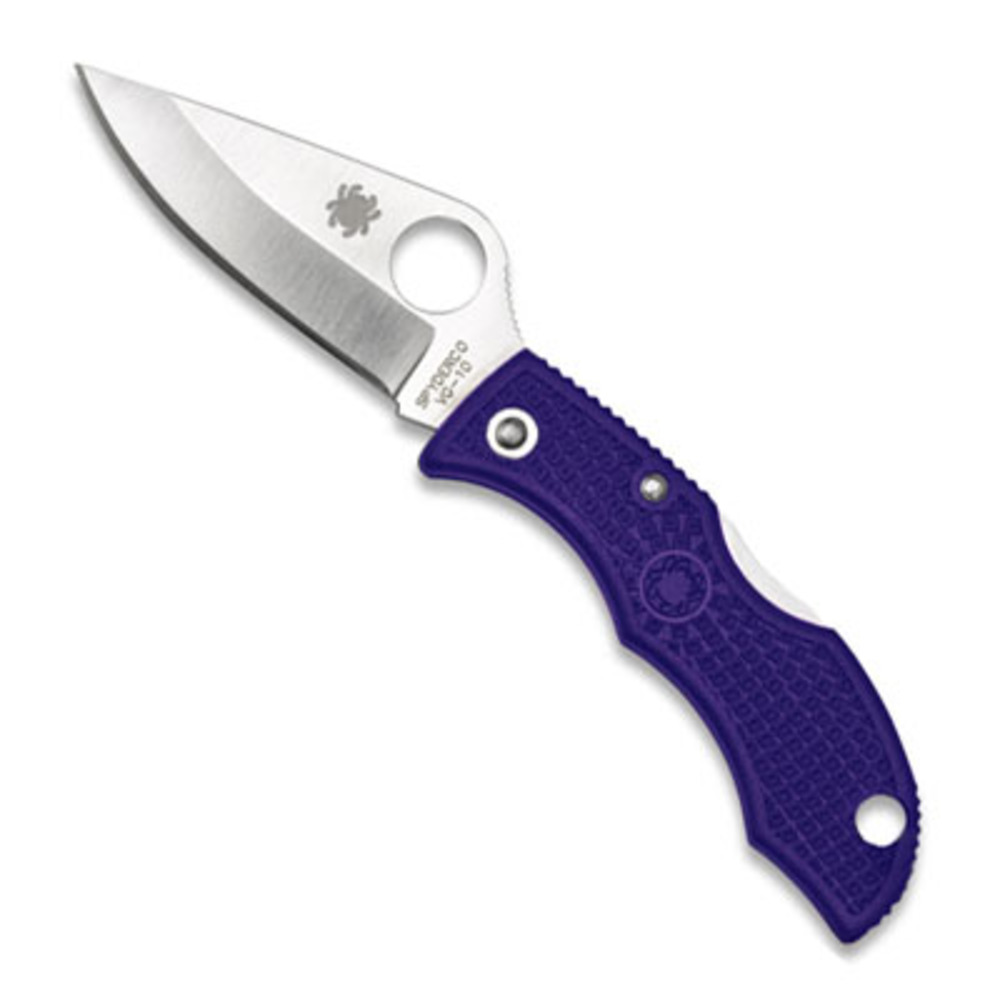 Spyderco Ladybug3 Folder 1.94 in Plain Purple FRN Handle