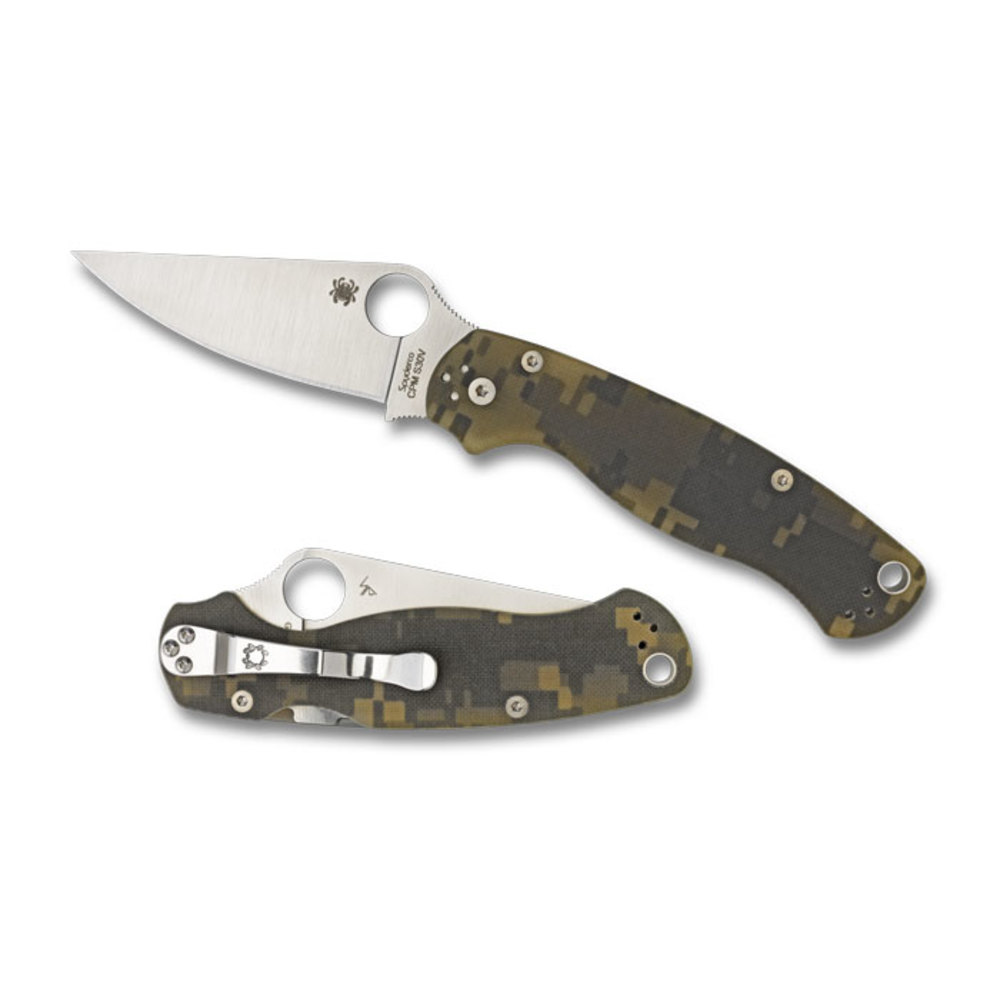 Spyderco Para 2 Folder 3.44 in Plain Digi Camo G-10 Handle