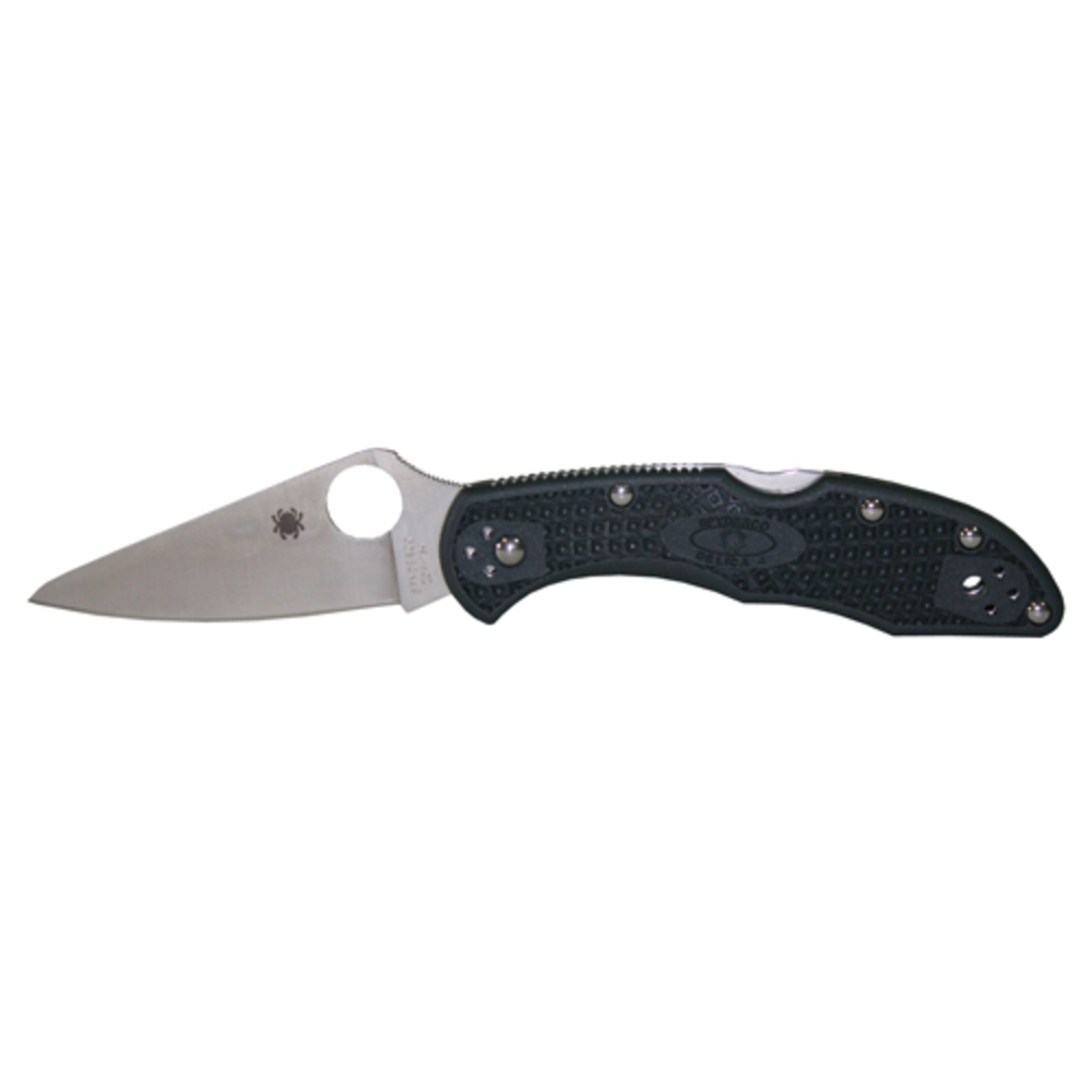 Spyderco Delica 4 Folder 2.88 in Plain ZDP-189 Green FRN
