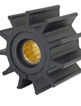 Jabsco Impeller Kit - 12 Blade - Neoprene - 3- and #190;" Diameter - Brass Insert - Spline Drive