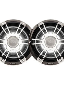 FUSION SG-CL65SPC Signature Series Speakers 6.5" Grill - 230 W -Silver/Chrome