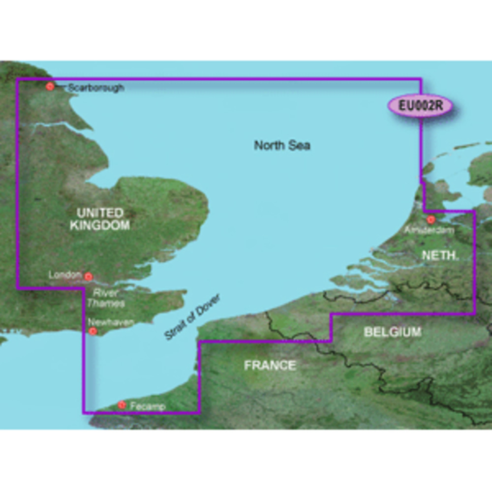 Garmin BlueChart g3 HD - HXEU002R - Dover to Amsterdam and amp; England Southeast - microSD/SD
