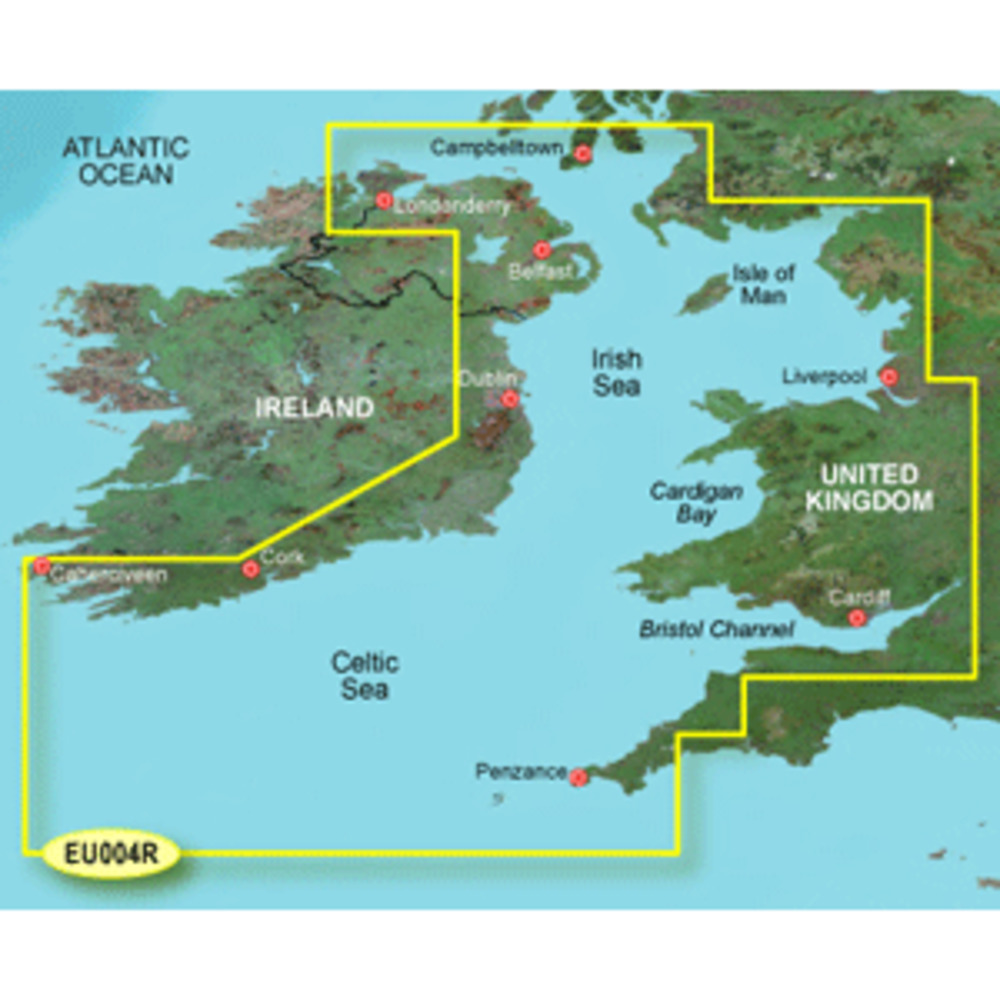 Garmin BlueChart g3 HD - HXEU004R - Irish Sea - microSD/SD