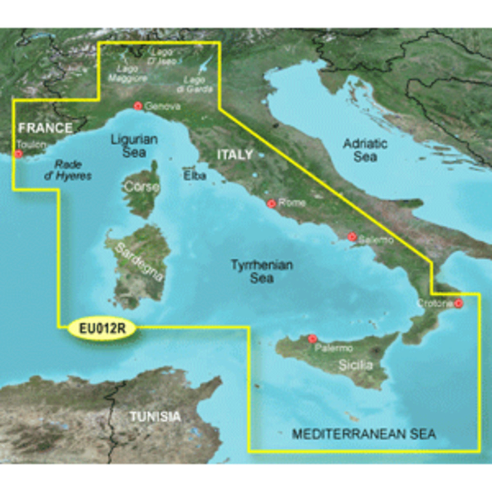 Garmin BlueChart g3 HD - HXEU012R - Italy West Coast - microSD/SD
