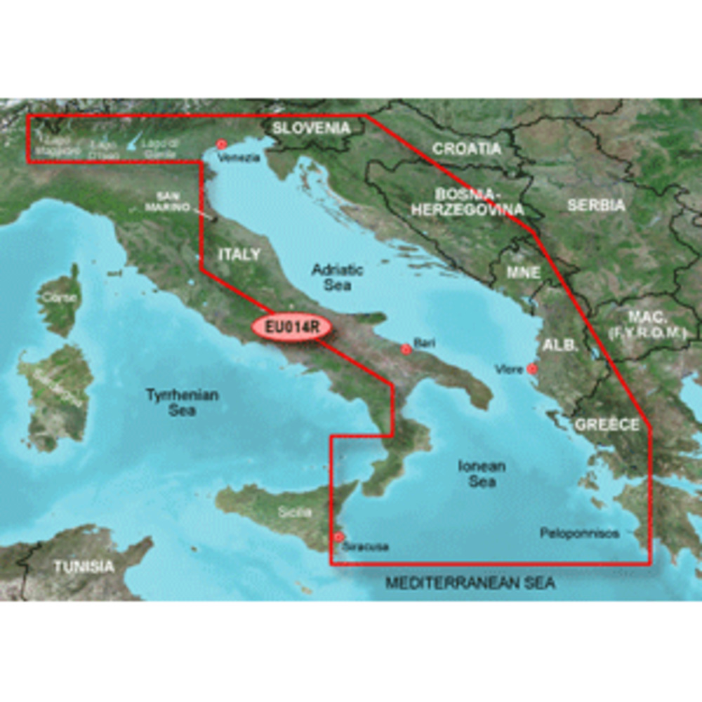 Garmin BlueChart g3 HD - HXEU014R - Italy Adriatic Sea - microSD/SD