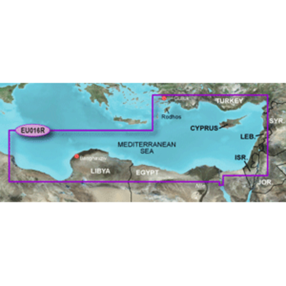 Garmin BlueChart g3 HD - HXEU016R - Mediterranean Southeast - microSD/SD