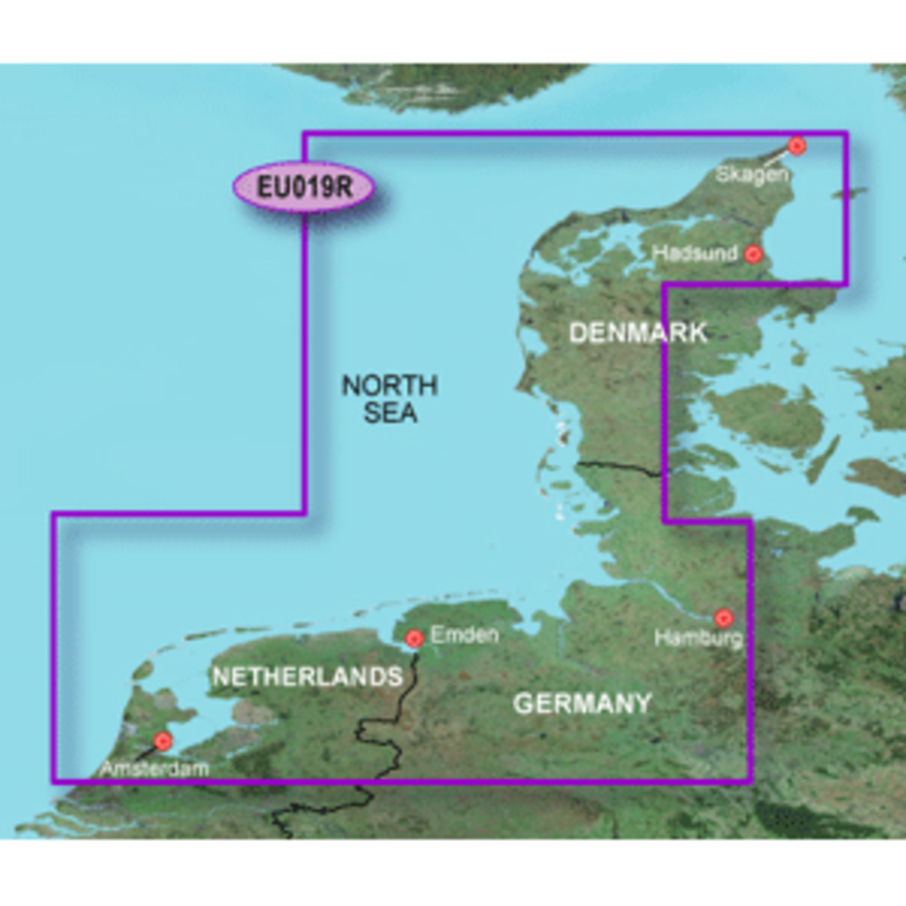 Garmin BlueChart g3 HD - HXEU019R - Alborg to Amsterdam - microSD/SD
