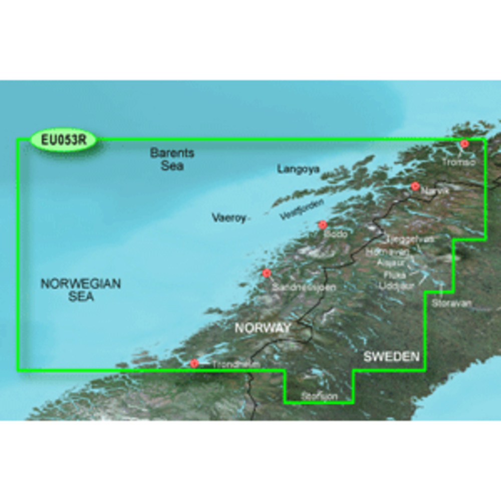 Garmin BlueChart g3 HD - HXEU053R - Trondheim - Tromso - microSD/SD