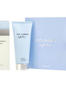 D and G Light Blue Edt Spray 3.4 Oz and Body Cream 3.3 Oz (travel Offer) For Women