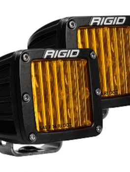 RIGID Industries D-Series SAE Compliant Fog Light - Black w/Yellow Light