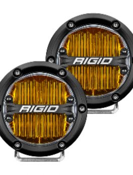 RIGID Industries 360-Series 4" SAE Fog Light - Yellow Light - Black Housing