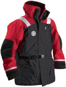 First Watch AC-1100 Flotation Coat - Red/Black - Large